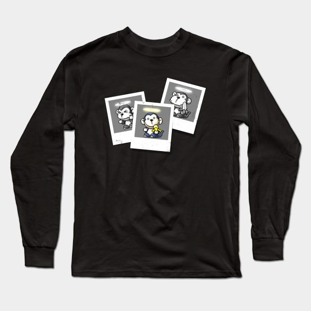 Zombie Lupin Polaroid Long Sleeve T-Shirt by nigiart